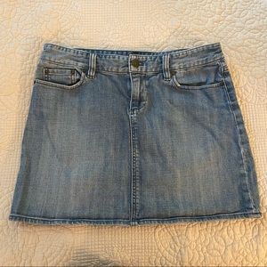 J. Crew denim mini skirt